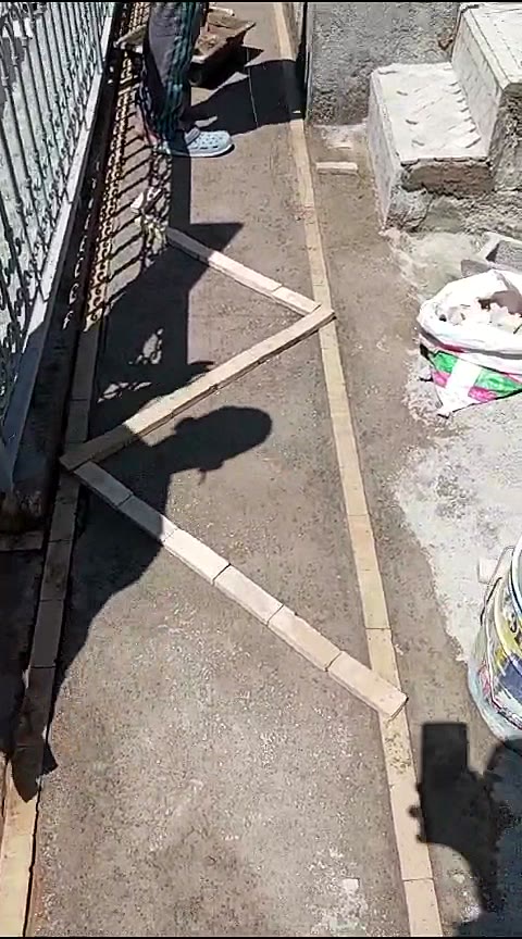 Calepinage et coulage d’un sol traditionnel