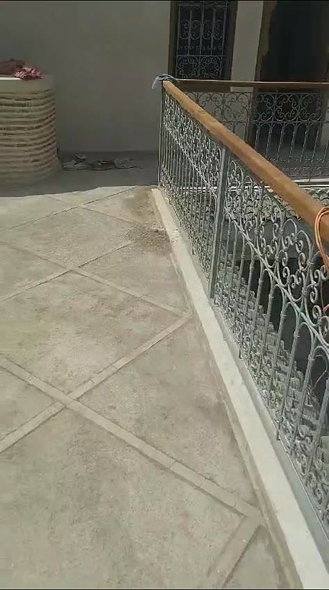 Terrasse avec garde-corps en fer forgé