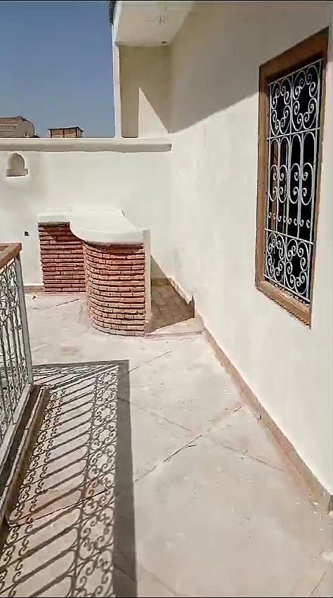 Banquette de terrasse en brique