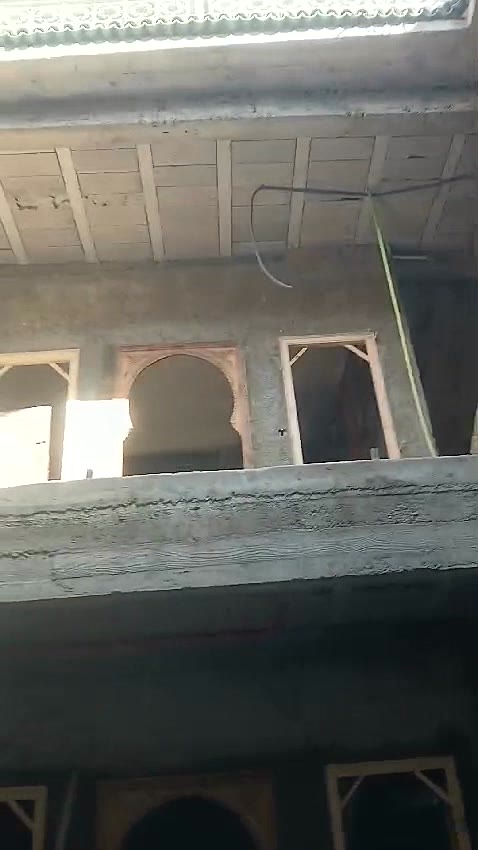 Arcs du patio en construction
